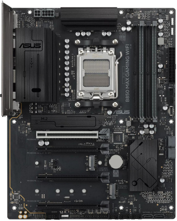 Материнcька плата ASUS B850 MAX GAMING WIFI sAM5 B850 4xDDR5 M.2 HDMI DP ATX - фото 1 Материнcька плата ASUS B850 MAX GAMING WIFI sAM5 B850 4xDDR5 M.2 HDMI DP ATX - фото 1