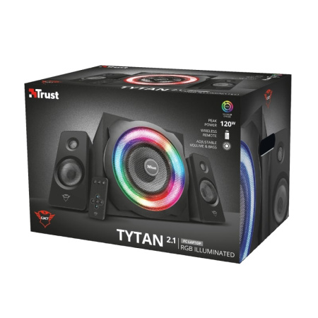 Акустична система Trust GXT 629 Tytan 2.1, 60Вт, AUX, RGB, чорний - фото 14