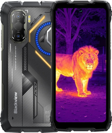 Смартфон Blackview ROCK 3 6.78' 8/256ГБ, 2SIM, 10000мА•год, чорний UA (з тепловізором) - фото 1