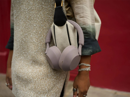 Навушники Over-ear Sony WH-1000XM5 BT 5.2, ANC, Hi-Res, AAC, LDAC, Wireless, Mic, Рожевий - фото 3