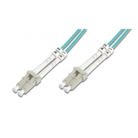 Digitus Патч-корд волоконно-оптичний LC/UPC-LC/UPC, 50/125, MM, OM3, duplex, 10м - фото 1