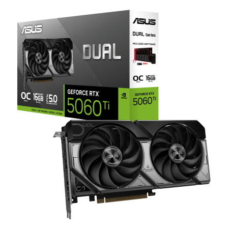 Відеокарта ASUS GeForce RTX 5060 TI 16GB GDDR7 OC DUAL-RTX5060TI-O16G - фото 8