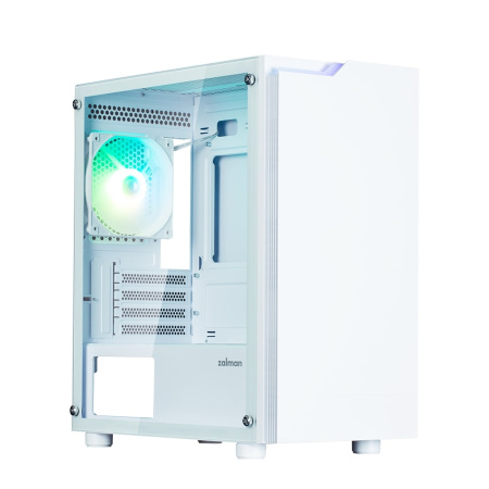 Zalman КорпусT4 Plus без БЖ, 2xUSB3.0, 1xUSB2.0, 1x120мм ARGB, VGA 3200мм, TG Side Panel, mATX, білий - фото 3 Zalman КорпусT4 Plus без БЖ, 2xUSB3.0, 1xUSB2.0, 1x120мм ARGB, VGA 3200мм, TG Side Panel, mATX, білий - фото 3
