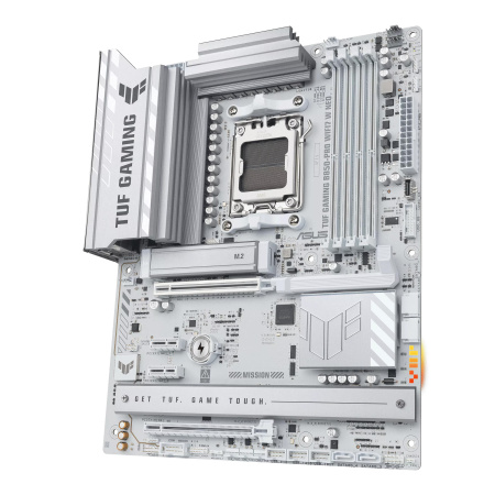 Материнcька плата ASUS TUF GAMING B850-PRO WIFI7 W NEO sAM5 B850 2xDDR5 M.2 HDMI DP Wi-Fi BT ATX білий - фото 3