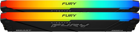 Пам'ять ПК Kingston DDR4 32GB KIT (16GBx2) 3200 FURY Beast RGB - фото 3