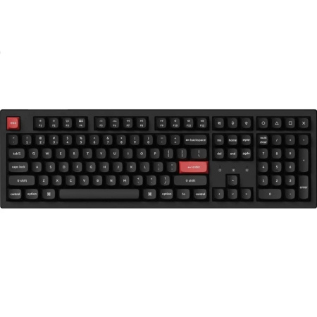 Keychron Клавіатура механічна K10 PRO 100Key, K pro Red, WL/BT/USB-A, EN/UKR, RGB, чорний - фото 2