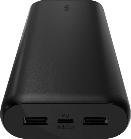 Belkin Акумулятор портативний літій-іонний Power Bank 20000мА·год, 20Вт, 2хUSB-A/USB-C, чорний - фото 7