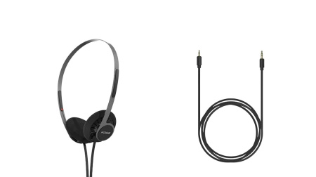 Навушники On-Ear Koss KPH40 Utility, 3.5 mini-jack, 1.2м, Сірий - фото 3
