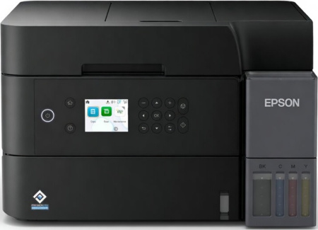 БФП ink color A4 Epson EcoTank L6370 35_23 ppm DADF Duplex USB Ethernet Wi-Fi 4 inks Black Pigment - фото 1