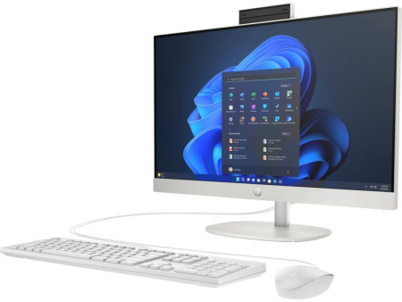 HP Комп'ютер персональний моноблок 240-G10 23.8" FHD IPS AG, Intel i3-N300, 8GB, F512GB, UMA, WiFi, кл+м, 3р, DOS, білий - фото 3