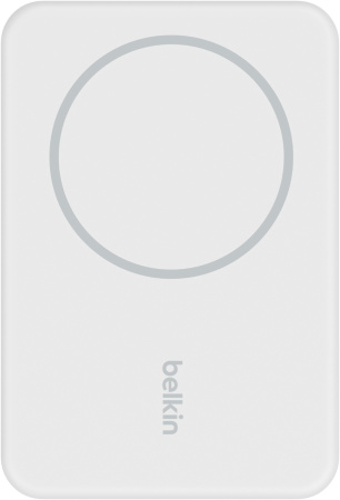 Акумулятор портативний літій-іонний Power Bank Belkin 5000мА·год, 7.5Вт, MagSafe, білий - фото 1