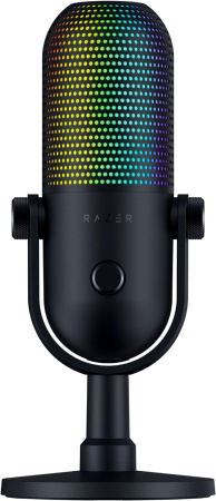 Razer Мікрофон геймінговий Seiren V3 Chroma, Uni, RGB, USB-A, 2м, чорний - фото 1