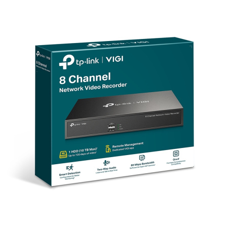 TP-Link IP-Відеорегістратор VIGI NVR1008H 8 каналів, 2xUSB, H265+, 1xHDD, до 10 ТБ - фото 7