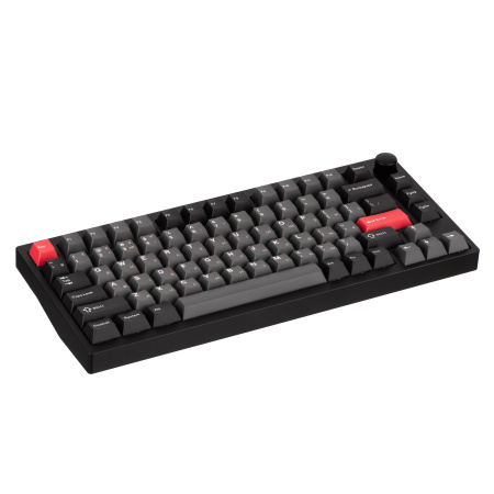 Клавіатура механічна Lemokey  P1 Pro 84Key, Keychron Super Banana, WL/BT/USB-A, QMK/VIA, Hot-Swap, EN/UKR, RGB,  Knob, Carbon Black - фото 7