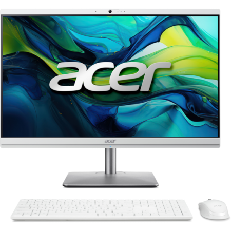 Acer Комп'ютер персональний моноблок Aspire C24-195ES 23.8" FHD Intel U7-155U, 16GB, F512GB, UMA, WiFi, кл+м, 3р, без ОС, сірий - фото 1