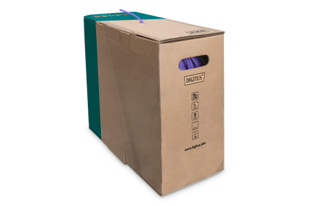 Кабель "вита пара" DIGITUS CAT 6 U-UTP, 100м, AWG 23/1, LSZH-1, фіолетовий - фото 12