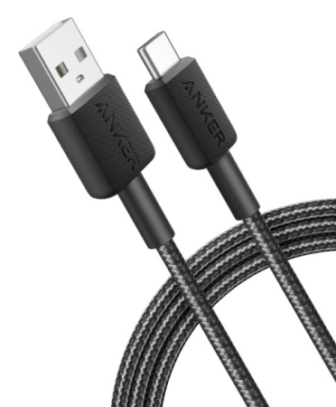 Кабель Anker 322 USB-A to USB-C - 0.9m Nylon Black - фото 4