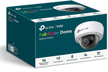 TP-Link IP-Камера VIGI C240-2.8, PoE, 4Мп, 2,8 мм, H265+, IP66, Turret, кольорове нічне бачення, внутрішня - фото 4