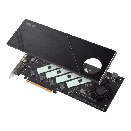 ASUS Плата-адаптер PCIe Hyper M.2 X16 PCIe 5.0 Expansion Card GEN 5 - фото 5