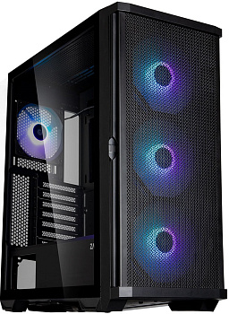 Корпус Zalman Z10 Plus без БЖ, 2xUSB3.0, 1xUSB Type-C, 3x140мм ARGB, 1x120мм ARGB, VGA 395мм, LCS ready, TG Side Panel, EATX, чорний