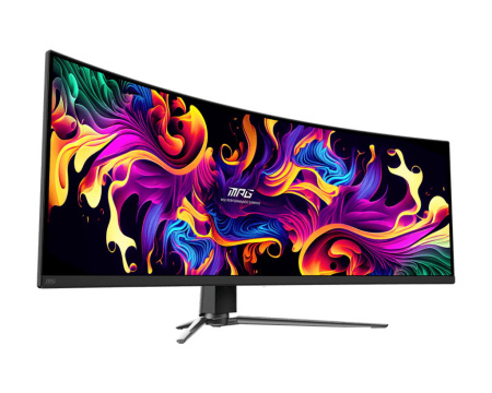 Монітор MSI 49" MPG 491CQP 2xHDMI, DP, USB-C, 2xUSB, QD-OLED, 5120x1440, 32:9, 144Hz, 0.03ms, sRGB 146%, CURVED, AdaptiveSync, HAS, HDR400 - фото 2