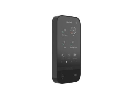 Клавіатура з сенсорним дисплеєм Ajax KeyPad TouchScreen, jeweller, бездротовий, чорний - фото 9