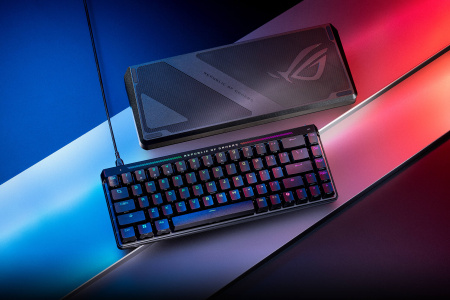 Клавіатура механічна ASUS ROG Falchion Ace HFX, 68key, HFX Magnetic Switches, USB-A, EN/UK, RGB, чорний - фото 2