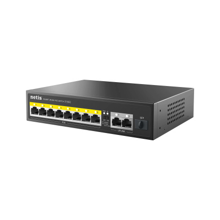 Комутатор Netis P110GH 8xFE PoE, 3xGE (2xUplink, 1xSFP), 120Вт, Некерований - фото 2 Комутатор Netis P110GH 8xFE PoE, 3xGE (2xUplink, 1xSFP), 120Вт, Некерований - фото 2
