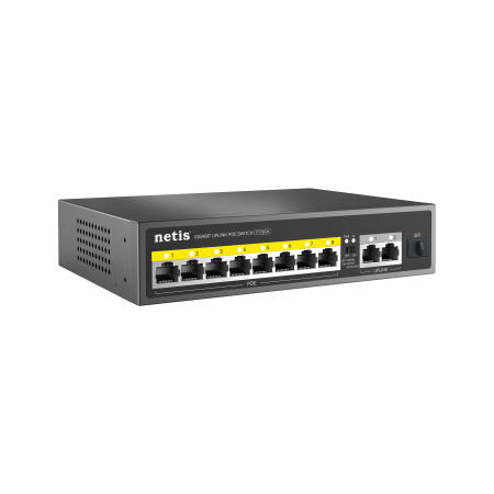 Комутатор Netis P110GH 8xFE PoE, 3xGE (2xUplink, 1xSFP), 120Вт, Некерований - фото 3 Комутатор Netis P110GH 8xFE PoE, 3xGE (2xUplink, 1xSFP), 120Вт, Некерований - фото 3