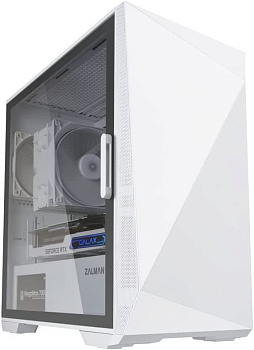 Корпус Zalman Z1 Iceberg без БЖ, 2xUSB3.0, 1xUSB2.0, 3x120мм, VGA 330мм, LCS ready, TG Side Panel, mATX, білий