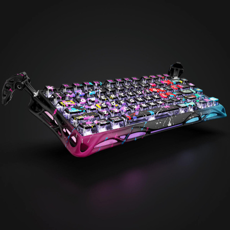 Клавіатура механічна GravaStar Mercury V75 Pro 80keys, Magnetic Jade Gaming, 8K, USB-A, RGB, Neon Graffiti - фото 7 Клавіатура механічна GravaStar Mercury V75 Pro 80keys, Magnetic Jade Gaming, 8K, USB-A, RGB, Neon Graffiti - фото 7
