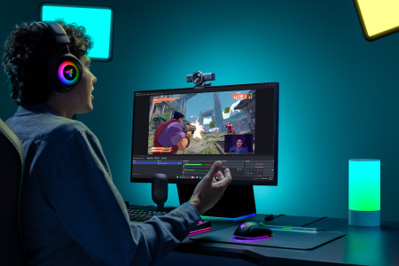 Вебкамера Razer Kiyo V2 X, FullHD, 60fps, auto focus, чорний - фото 4