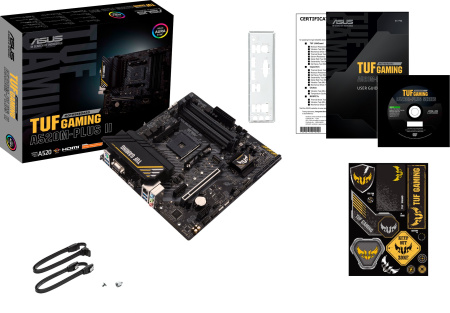 Материнcька плата ASUS TUF GAMING A520M-PLUS II sAM4 A520 4xDDR4 HDMI DP D-Sub mATX - фото 2