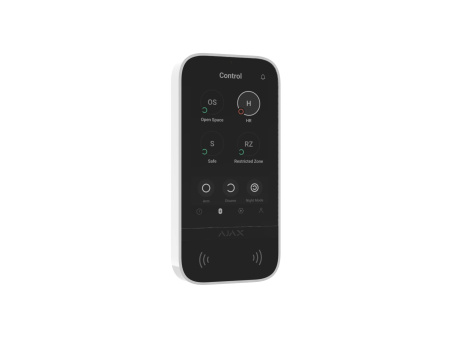 Клавіатура з сенсорним дисплеєм Ajax KeyPad TouchScreen, jeweller, бездротовий, білий - фото 11