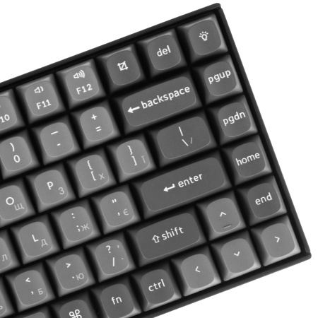 Keychron Клавіатура механічна K2 Max 84Key, K Super Brown, WL/BT/USB-A, QMK, EN/UKR, White Led, чорний - фото 6