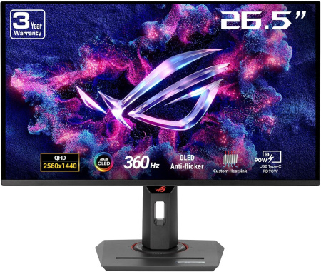 Монітор Asus 26.5" ROG Strix XG27ACDNG 2xHDMI, DP, USB-C, 3xUSB, OLED, 2560x1440, 360Hz, 0.03ms, DCI-P3 99%, AdaptiveSync, Pivot, HDR400 - фото 1 Монітор Asus 26.5" ROG Strix XG27ACDNG 2xHDMI, DP, USB-C, 3xUSB, OLED, 2560x1440, 360Hz, 0.03ms, DCI-P3 99%, AdaptiveSync, Pivot, HDR400 - фото 1