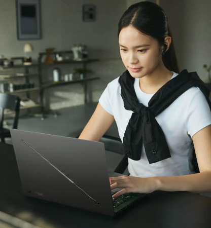 Ноутбук ASUS ROG Zephyrus G14 GU405AW-SY049W 14" 3K OLED, Intel Ultra 9 386H, 64GB, F2TB, NVD5080-16, Win11, Сірий - фото 3
