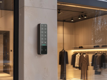 Бездротова зовнішня клавіатура Ajax KeyPad Outdoor Jeweller, графіт - фото 2