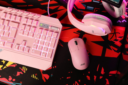 2E Gaming Миша MG355 WL, RGB, USB-A/WL, рожевий - фото 3
