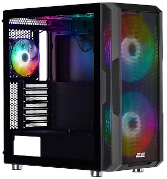 Корпус 2E GAMING Contego Neo GW05 без БЖ 2xUSB3.0, 1xUSBType-C, 2x200мм, ARGB, 3x120мм ARGB, VGA 380мм, LCS ready, контролер з пультом, TG Side Panel, EATX, чорний Корпус 2E GAMING Contego Neo GW05 без БЖ 2xUSB3.0, 1xUSBType-C, 2x200мм, ARGB, 3x120мм ARGB, VGA 380мм, LCS ready, контролер з пультом, TG Side Panel, EATX, чорний