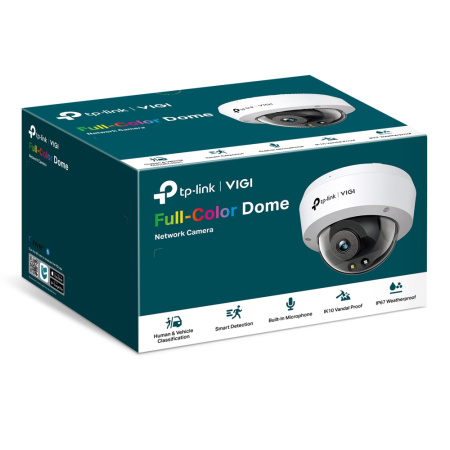 IP-Камера TP-LINK VIGI C230-2.8, PoE, 3Мп, 2,8 мм, H265+, IP66, Turret, кольорове нічне бачення, внутрішня - фото 5