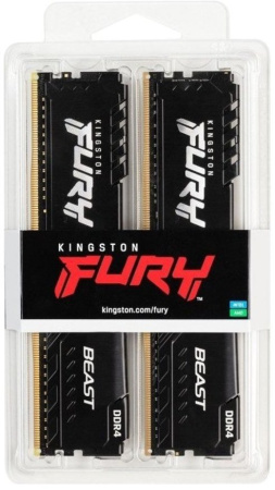 Пам'ять ПК Kingston DDR4 16GB KIT (8GBx2) 3200 FURY Beast - фото 7