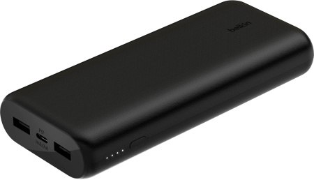 Belkin Акумулятор портативний літій-іонний Power Bank 20000мА·год, 20Вт, 2хUSB-A/USB-C, чорний - фото 6