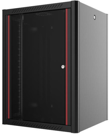 MIRSAN Шафа 19", 12U, WTN, 600x600 мм, максимально 100 кг, чорна - фото 1