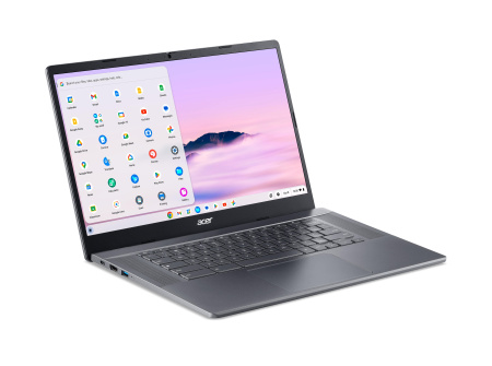 Acer Ноутбук Chromebook Plus CB515-2H 15" FHD IPS, Intel i5-1235U, 16GB, F512GB, UMA, ChromeOS, сірий - фото 18