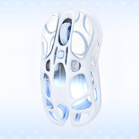 Миша GravaStar Mercury M1 Pro, magnesium alloy body, BT/WL/USB-A, RGB, Ice Blue - фото 3
