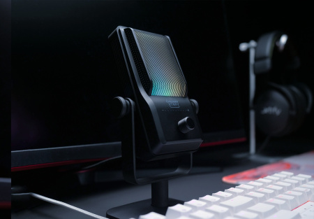 Cherry Xtrfy Мікрофон геймінговий NGALE R, Cardioid, USB-A, 2м, RGB, чорний - фото 7