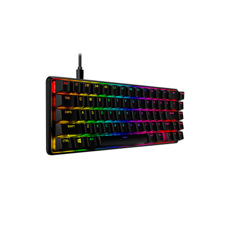 Клавіатура механічна HyperX Alloy Origins 65 67key, Red, USB-A, EN/UA, RGB, чорний - фото 7