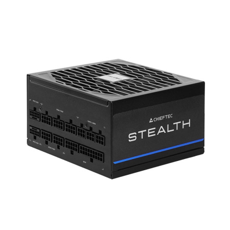 Блок живлення CHIEFTEC Stealth (1200W), >92%, 80+ Platinum, 135мм FDB, 1xMB 24pin(20+4), 2xCPU 8pin(4+4), 2xMolex, 10xSATA, 3xPCIe 8pin(6+2), 2xPCIe GEN5 16pin, Fully Modular - фото 1