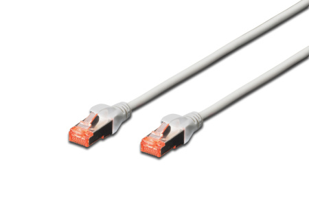 Патч-корд DIGITUS CAT 6 S-FTP, 5м, AWG 27/7, LSZH, сірий - фото 1
